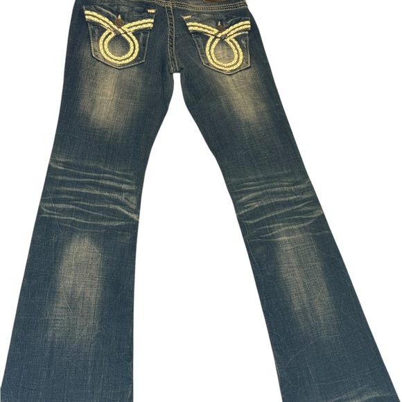 Big Star Blue Flare Wide Leg Jeans - Picture 4 of 4